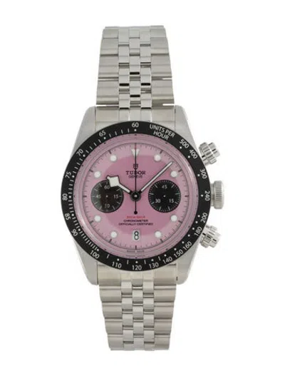 Pre-owned Tudor Black Bay Chrono Watch, 41mm In Multicolor