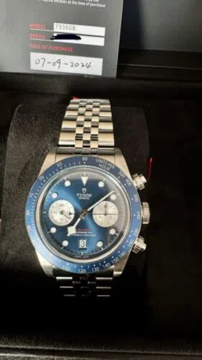 Pre-owned Tudor Black Bay Chronograph Boutique Blue Dial Brand