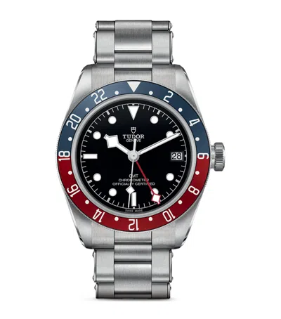 Tudor Black Bay Gmt Stainless Steel Watch In Metallic