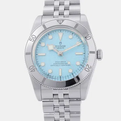 Pre-owned Tudor Black Bay M79000-0001 Blue Stainless Steel Automatic Men's Watches 37mm