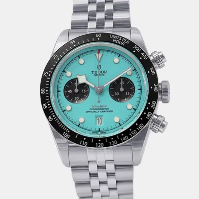 Pre-owned Tudor Black Bay M79360n Blue Stainless Steel Automatic Men Wristwatch 41mm