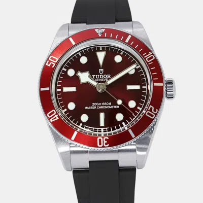 Pre-owned Tudor Black Bay M7939a1a0ru-0003 Red Stainless Steel Automatic Men's Watches 39mm