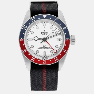Pre-owned Tudor Black Bay M79830rb-0012 Automatic White Stainless Steel Men's Wristwatch 41 Mm