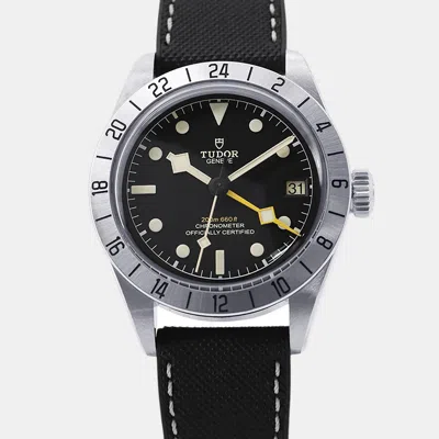 Pre-owned Tudor Black Bay Pro M79470-0003 Black Stainless Steel Automatic Men Wristwatch 39 Mm