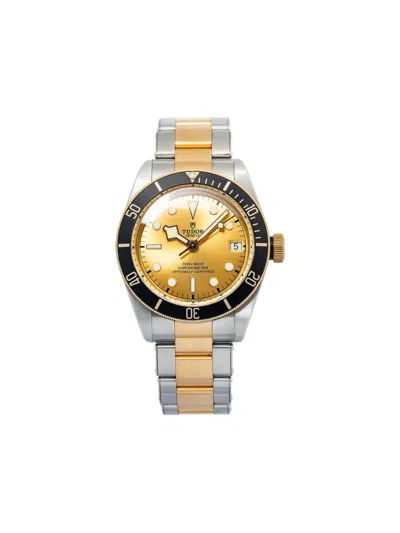 Pre-owned Tudor Black Bay S&g 41mm Watch In Gold