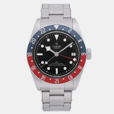 Pre-owned Tudor Black Stainless Steel Black Bay 79830rb Automatic Men's Wristwatch 41 Mm