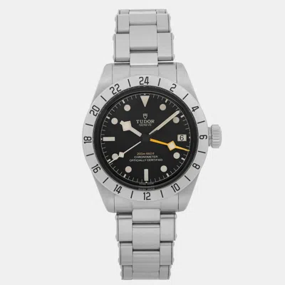 Pre-owned Tudor Black Stainless Steel Black Bay M79470-0001 Automatic Men's Wristwatch 39 Mm