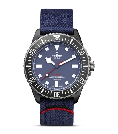 Tudor Carbon Composite Pelagos Fxd Watch In Blue