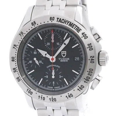 Pre-owned Tudor Chronautic Stainless Steel Wristwatch () In Multi