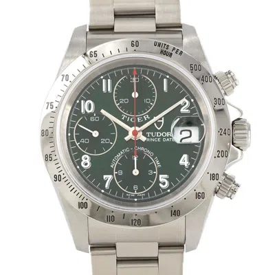 Pre-owned Tudor Chrono Time Stainless Steel Wristwatch () In Multi