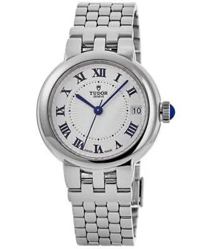 Pre-owned Tudor Clair De Rose 34mm Opaline Dial Steel Women's Watch M35800-0001