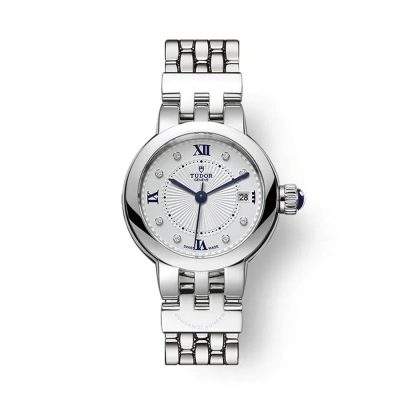 Tudor Clair De Rose Automatic Diamond Opaline Dial Ladies Watch M35200-0004 In White