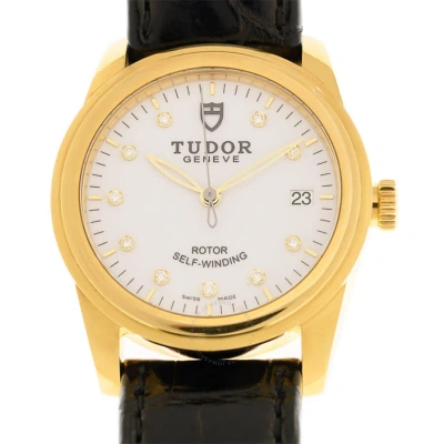 Tudor Glamour Automatic Diamond White Dial Unisex Watch 55008 In Multi