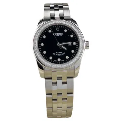 Pre-owned Tudor Glamour Date 53020 31mm Factory Diamond Dial Diamond Bezel Box Papers In Multi