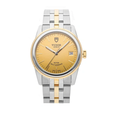 Tudor Glamour Date Automatic Champagne Dial Unisex Watch M55003-0005 In Multi