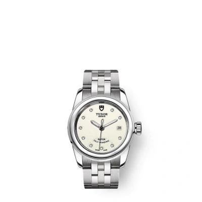 Tudor Glamour Date Automatic Diamond Ladies Watch 51000-0028 In Metallic