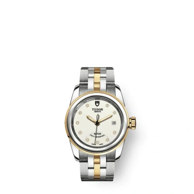 Tudor Glamour Date Automatic Diamond Ladies Watch 51003-0026 In Metallic