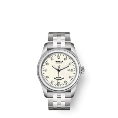 Tudor Glamour Date Automatic Diamond Ladies Watch 53000-0080 In Metallic