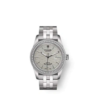 Tudor Glamour Date Automatic Diamond Ladies Watch 53020-0001 In Metallic