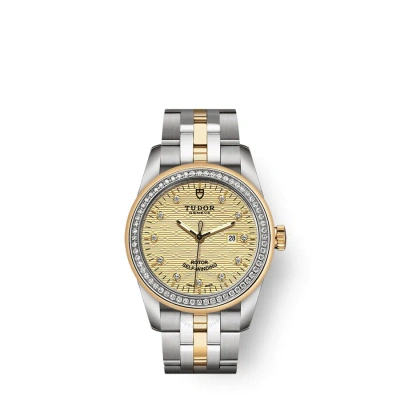 Tudor Glamour Date Automatic Diamond Ladies Watch 53023-0023 In Metallic