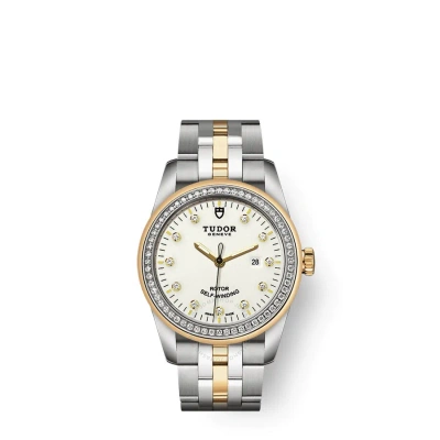 Tudor Glamour Date Automatic Diamond Ladies Watch 53023-0066 In Metallic