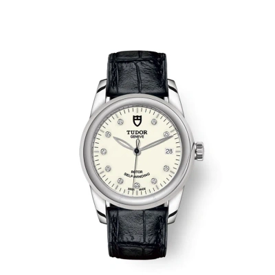 Tudor Glamour Date Automatic Diamond Watch 55000-0116 In Black
