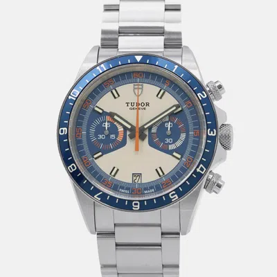 Pre-owned Tudor Heritage 70330b Automatic Blue Stainless Steel Men's Wristwatch 42 Mm