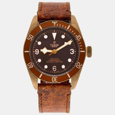 Pre-owned Tudor Heritage 79250bm Automatic Brown Aluminium Men's Wristwatch 42 Mm
