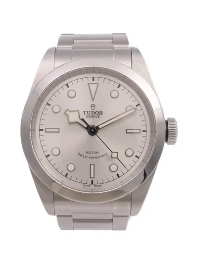 Pre-owned Tudor Heritage Black Bay 41mm Watch In Silver