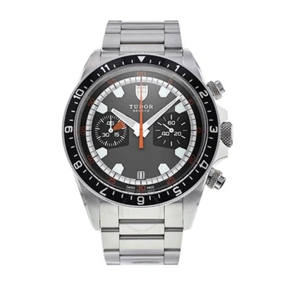 Tudor Heritage Chronograph Automatic Grey Dial Men's Watch M70330n-0006 In Black