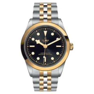 Pre-owned Tudor Ladies  Black Bay 32mm Automatic Two Tone 18k Yellow Gold / Stainless Steel