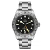 Tudor Men's Black Bay Black Dial Watch In Silver
