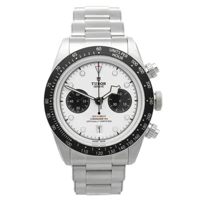 Tudor Men's Black Bay White Dial Watch In Metallic