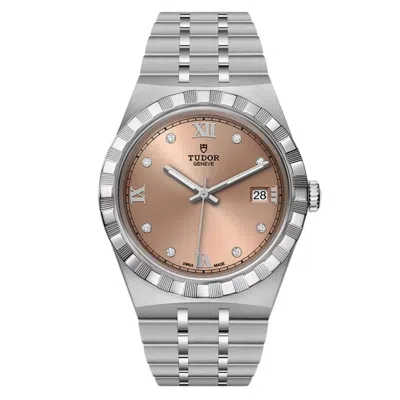 Tudor Men's Royal Brown Dial Watch In White