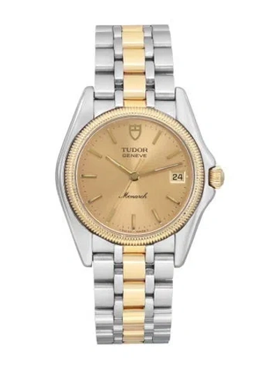 Pre-owned Tudor Monarch Watch, 34mm In Multi