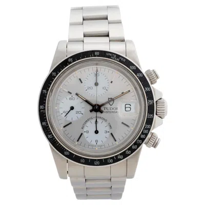 Pre-owned Tudor Oyster Date Chronograph "big Block" Ref 79160, "albino' Dial, B&p's, 1995. In Multi