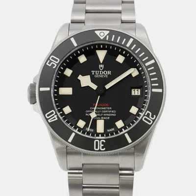 Pre-owned Tudor Pelagos 25610tnl-0001 Automatic Black Titanium Men's Wristwatch 42 Mm