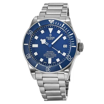 Tudor Pelagos Titanium And Steel Watch In Blue