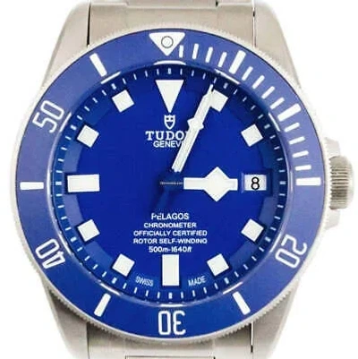 Pre-owned Tudor Pelagos Blue Dial Mens Watch 42 M25600tb-0001