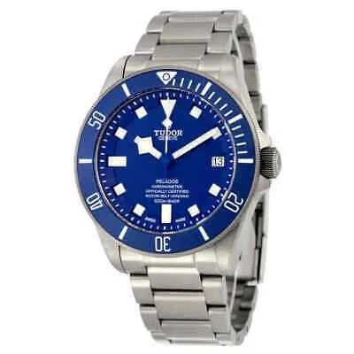 Pre-owned Tudor Pelagos Chronometer Automatic Blue Dial Men's Watch M25600tb-0001