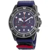 Tudor Pelagos Fxd Chrono "alinghi Red Bull Racing Edition" Blue Dial Fabric Strap Men's Watch M25807kn-000 In Blue
