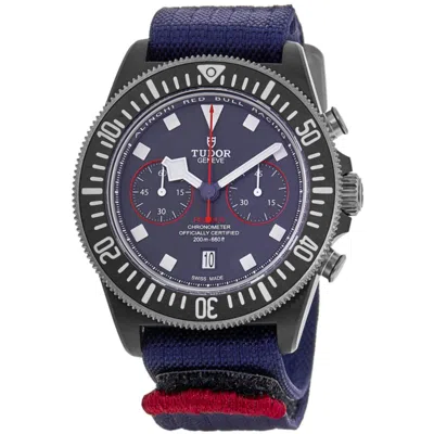 Tudor Pelagos Fxd Chrono "alinghi Red Bull Racing Edition" Blue Dial Fabric Strap Men's Watch M25807kn-000
