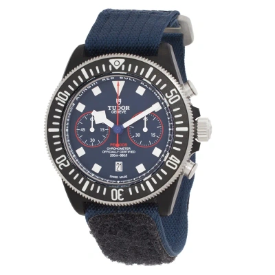 Tudor Pelagos Fxd Chronograph "alinghi Red Bull Racing Edition" Automatic Chronometer Blue Dial Men' In Red   / Blue