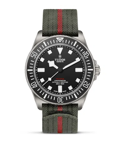 Tudor Pelagos Fxd Titanium Watch In Green