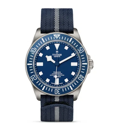 Tudor Pelagos Fxd Titanium Watch In Blue