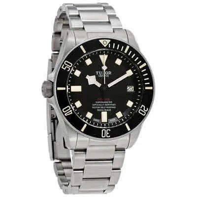 Pre-owned Tudor Pelagos Lhd Lefty Automatic Black Dial Men's Watch 25610tnl-bksti