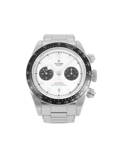 Pre-owned Tudor  Black Bay 41mm In White