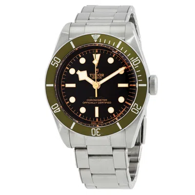Tudor Automatic Black Dial Watch 79230g-0001 In Black / Gold Tone / Green