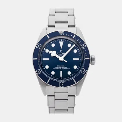 Pre-owned Tudor Black Bay Fifty-eight 79030b Blue Stainless Steel Men's Wristwatch 39 Mm