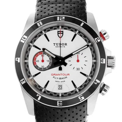 Tudor Grantour Chrono Fly-back Chronograph Automatic White Dial Men's Watch 20550n In Black